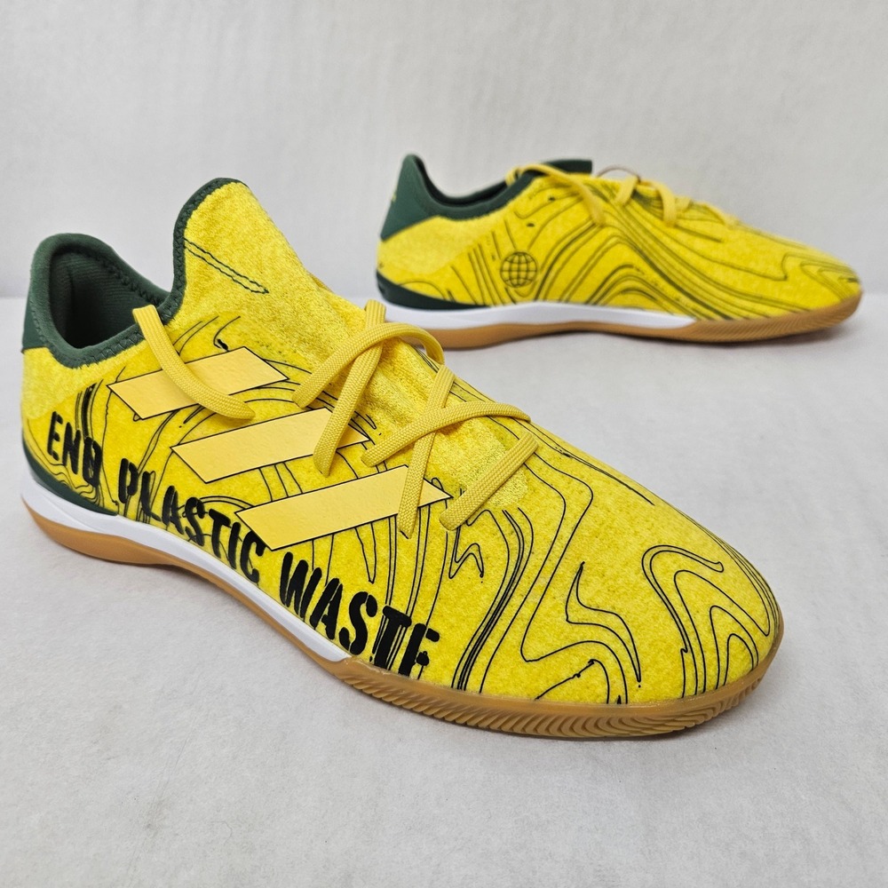Adidas Gamemode Knit PB IN Indoor Soccer Shoe HR1741 Yellow Green Mens Size 9